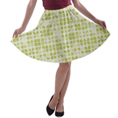 Pastel Green A-line Skater Skirt