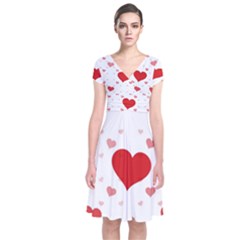 Centered Heart Wrap Dress