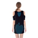 Teal Hearts Cutout Shoulder Dress View2