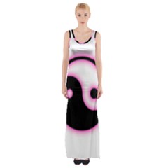 Yin Yang Glow Maxi Thigh Split Dress