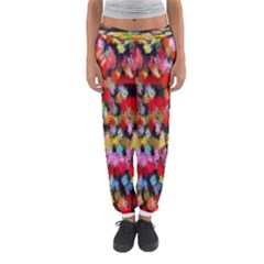 Colorful Brush Strokes                                             Women s Jogger Sweatpants by LalyLauraFLM