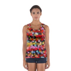 Colorful Brush Strokes                                             Women s Sport Tank Top by LalyLauraFLM