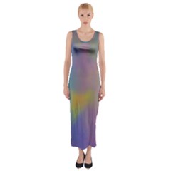 Mystic Sky Fitted Maxi Dress