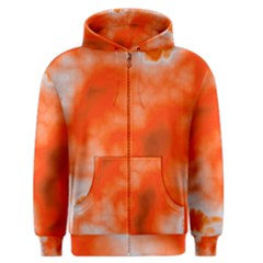 Orange Essence  Men s Zipper Hoodie by TRENDYcouture