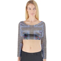 Multicoloured Union Jack Long Sleeve Crop Top by cocksoupart