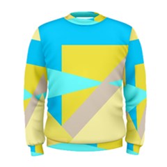 Blue Yellow Shapes                                                         Men s Sweatshirt