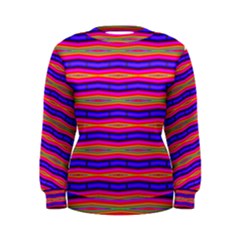 Bright Pink Purple Lines Stripes Women s Sweatshirt by BrightVibesDesign