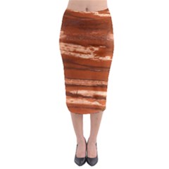 Red Earth Natural Midi Pencil Skirt by UniqueCre8ion