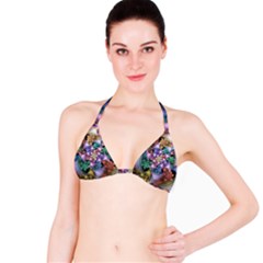 Bright Taffy Spiral Bikini Top by WolfepawFractals