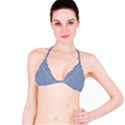 Nautical striped Bikini Top View1