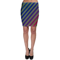 Decorative Lines Bodycon Skirt by Valentinaart