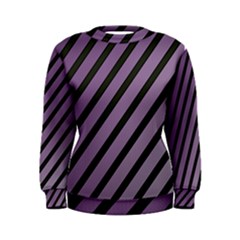 Purple Elegant Lines Women s Sweatshirt