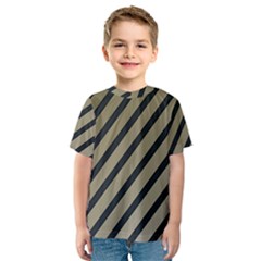 Decorative Elegant Lines Kid s Sport Mesh Tee