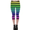 Rainbow Stripes Capri Leggings  View1