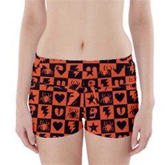 Goth Punk Checkers Boyleg Bikini Wrap Bottoms