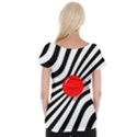 Abstract red ball Women s Cap Sleeve Top View2