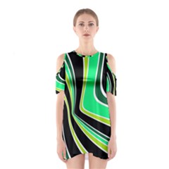 Colors Of 70 s Cutout Shoulder Dress