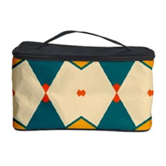 Blue Yellow Rhombus Pattern                                                                                 Cosmetic Storage Case