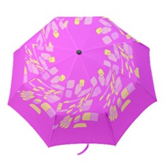 Pink Abstraction Folding Umbrellas