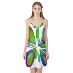 Green Abstract Flower Camis Nightgown by Valentinaart