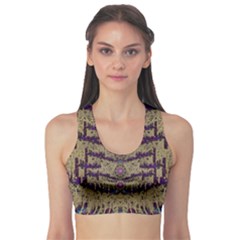 Lace Landscape Abstract Shimmering Lovely In The Dark Sports Bra by pepitasart