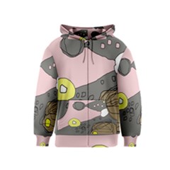 Decorative Abstraction Kids  Zipper Hoodie