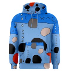 Blue Abstraction Men s Pullover Hoodie by Valentinaart