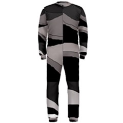 Black And Gray Design Onepiece Jumpsuit (men)  by Valentinaart