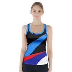 Colorful Abstraction Racer Back Sports Top by Valentinaart