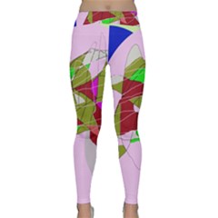 Flora Abstraction Yoga Leggings