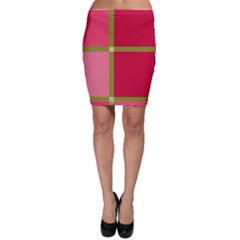 Red And Green Bodycon Skirt by Valentinaart