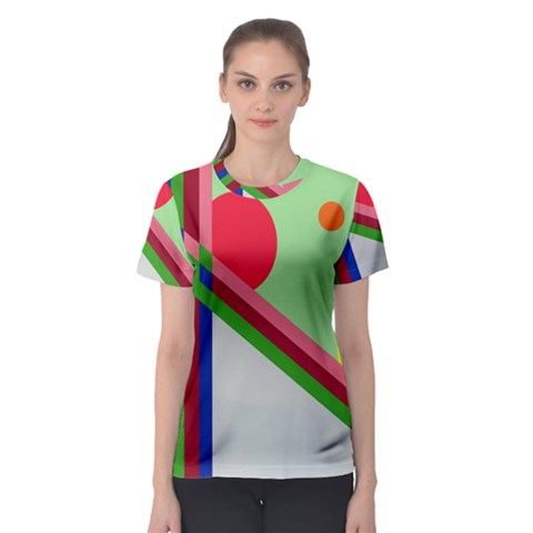 Decorative Abstraction Women s Sport Mesh Tee by Valentinaart