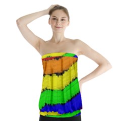 Rainbow Strapless Top by Valentinaart