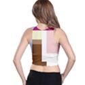 Colorful abstraction Racer Back Crop Top View2