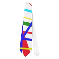 Colorful Lines Neckties (one Side)  by Valentinaart