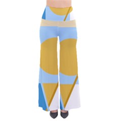 Blue And Yellow Abstract Design Pants by Valentinaart