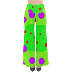 Green And Purple Dots Pants