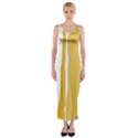 Blue and yellow lines Fitted Maxi Dress View1