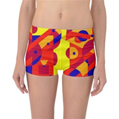 Colorful Abstraction Reversible Boyleg Bikini Bottoms by Valentinaart