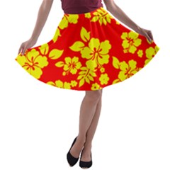 Hawaiian Sunshine A-line Skater Skirt