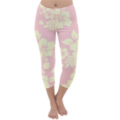 Pastel Hawaiian Capri Winter Leggings 