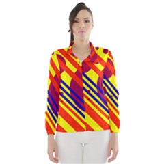 Hot Circles And Lines Wind Breaker (women)