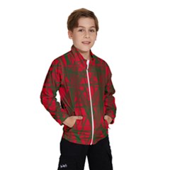 Red Pattern Wind Breaker (kids)