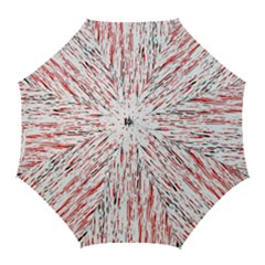 Red, Black And White Pattern Golf Umbrellas by Valentinaart