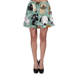 Dog Pattern Skater Skirt by Mjdaluz