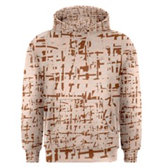 Brown Elegant Pattern Men s Pullover Hoodie by Valentinaart