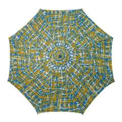 Blue And Yellow Elegant Pattern Golf Umbrellas by Valentinaart