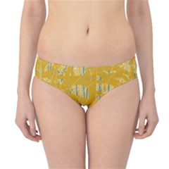 Yellow Pattern Hipster Bikini Bottoms