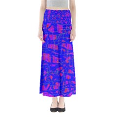 Blue Pattern Maxi Skirts