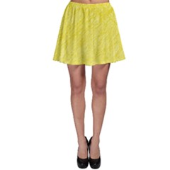 Yellow Pattern Skater Skirt by Valentinaart